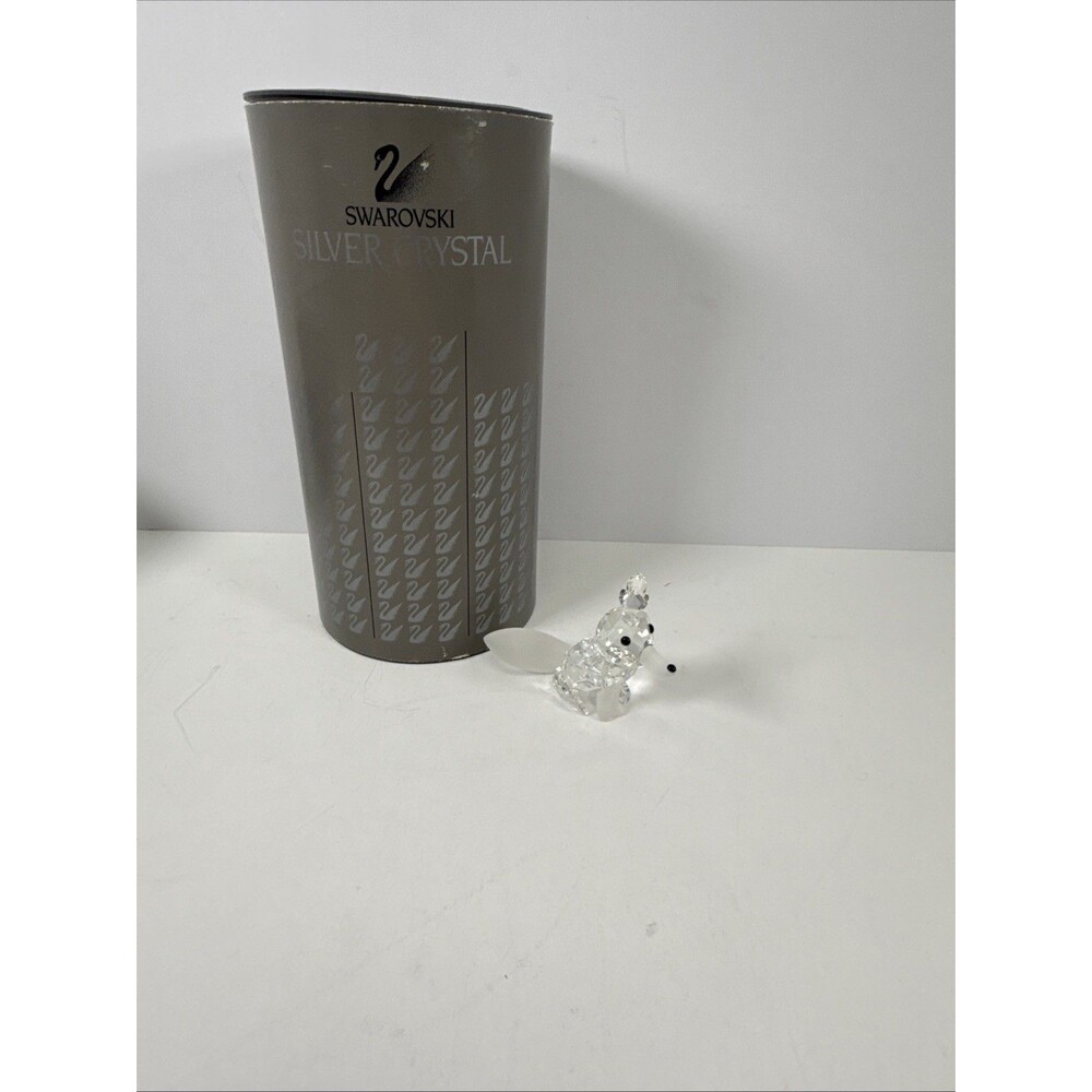 SWAROVSKI Figurine Fox Large 013837 - MISSING ONE EAR 😢